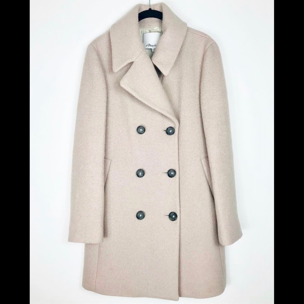 3.1 PHILLIP LIM Beige Pea Coat (EUC) fits 4-6